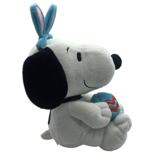 Hallmark Snoopy Plush Bunny Ears Easter Egg 8" Stuffed Animal Charlie Brown Dog - Picture 4 of 11